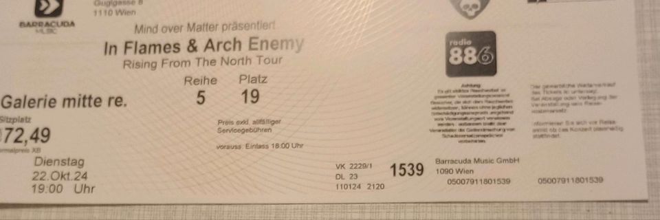 in flames arch enemy in Starnberg