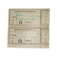 Eintrittskarten Schönbrunner Schlosstheater Wien vom 12.07.1990 Brandenburg - Oranienburg Vorschau