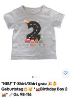 T-Shirt Happy Birthday *2*|Gr. 98-116|Boy♂️ Thüringen - Mühlhausen Vorschau