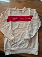 Calvin Klein Pullover weiß/rot Gr M Niedersachsen - Ostrhauderfehn Vorschau
