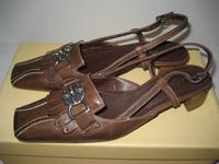 NEU Varese Pumps Slingpumps Slingbacks Riemchen Leder cognac brau Leipzig - Neustadt-Neuschönefeld Vorschau
