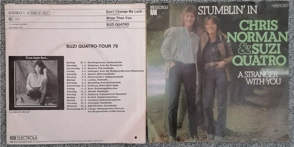 7" Vinyl Single Suzi Quatro EMI in Hannover