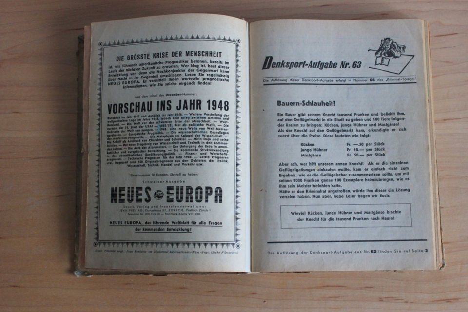 altes Buch: Kriminal-Spiegel in Dresden