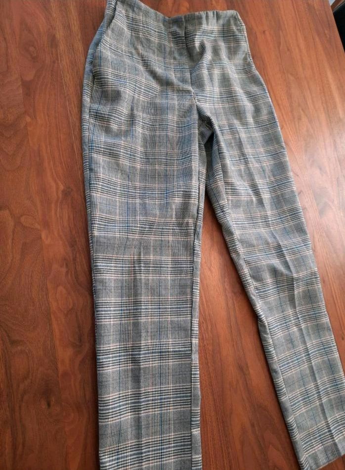 ♥️ Hose Pimkie kariert Grau Blau chic 158/164 in Herdecke