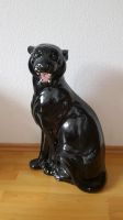 Deko schwarzer Panther Keramikfigur Höhe 63 cm Thüringen - Hörselberg-Hainich Vorschau