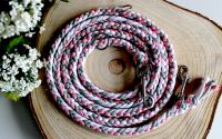 Hundeleine Paracord | ca. 2,20m lang | NEU | weiß, grau, rosa Berlin - Mitte Vorschau