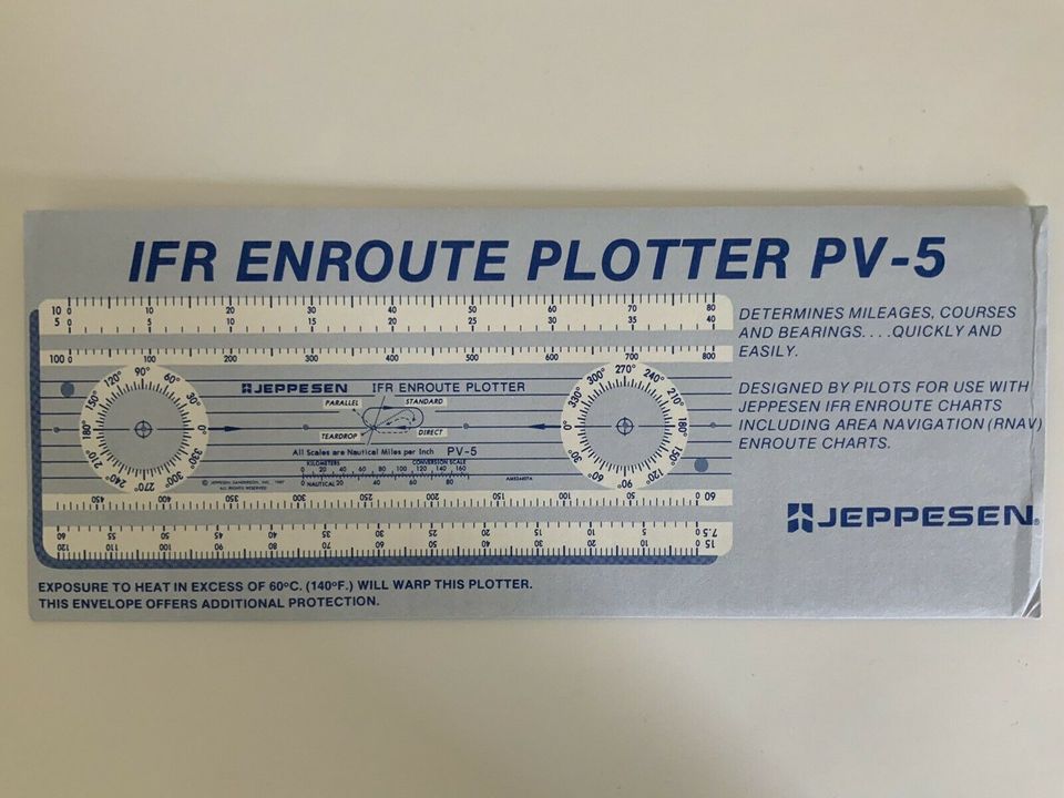 Jeppesen IFR Enroute Plotter PV-5, Charts Karten PV 5, in Jestetten