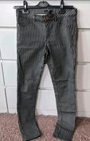 H&M Stoff Jeans Hose gestreift schwarz weiß S M grau Baumwolle Dresden - Löbtau-Nord Vorschau
