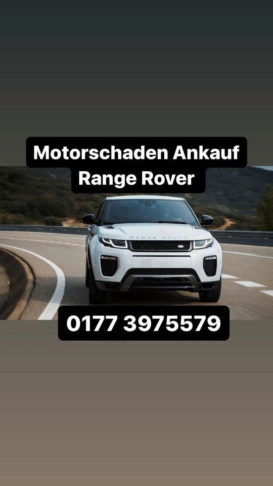 Motorschaden Ankauf Range Rover Land Rover Sport Discovery Evoque in Soest