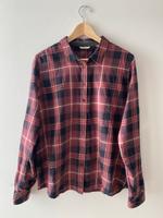 MUSTANG Emma Lurex Check Hemd Bluse Damen 42 XL Kariert Bordeaux Baden-Württemberg - Wiesloch Vorschau