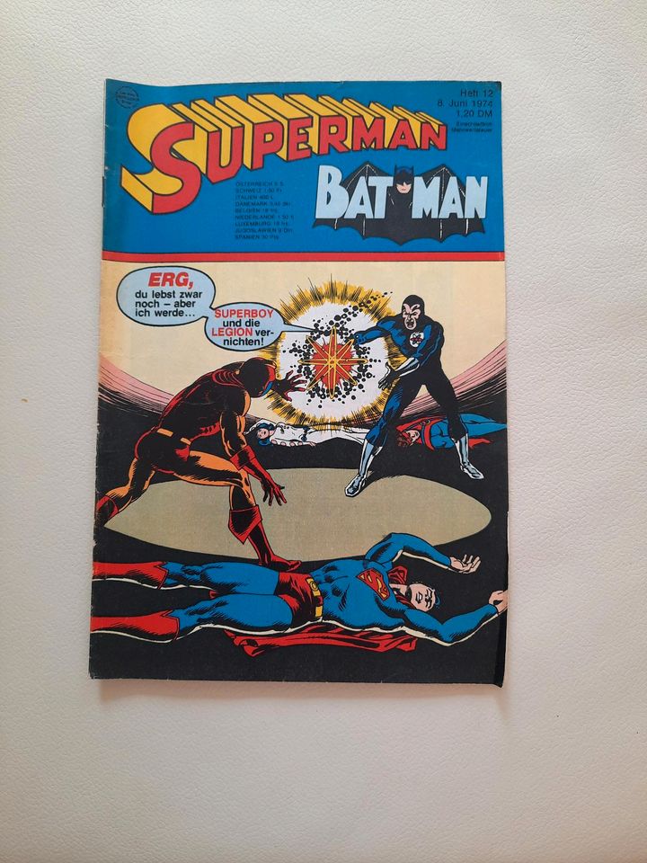 Superman Batman Comic Heft 12 v. 1972,1973 und. 1974 in Heidelberg