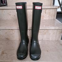 ungetragene Hunter Gr. 42  UK 8 dunkelgrün matt Feldmoching-Hasenbergl - Feldmoching Vorschau