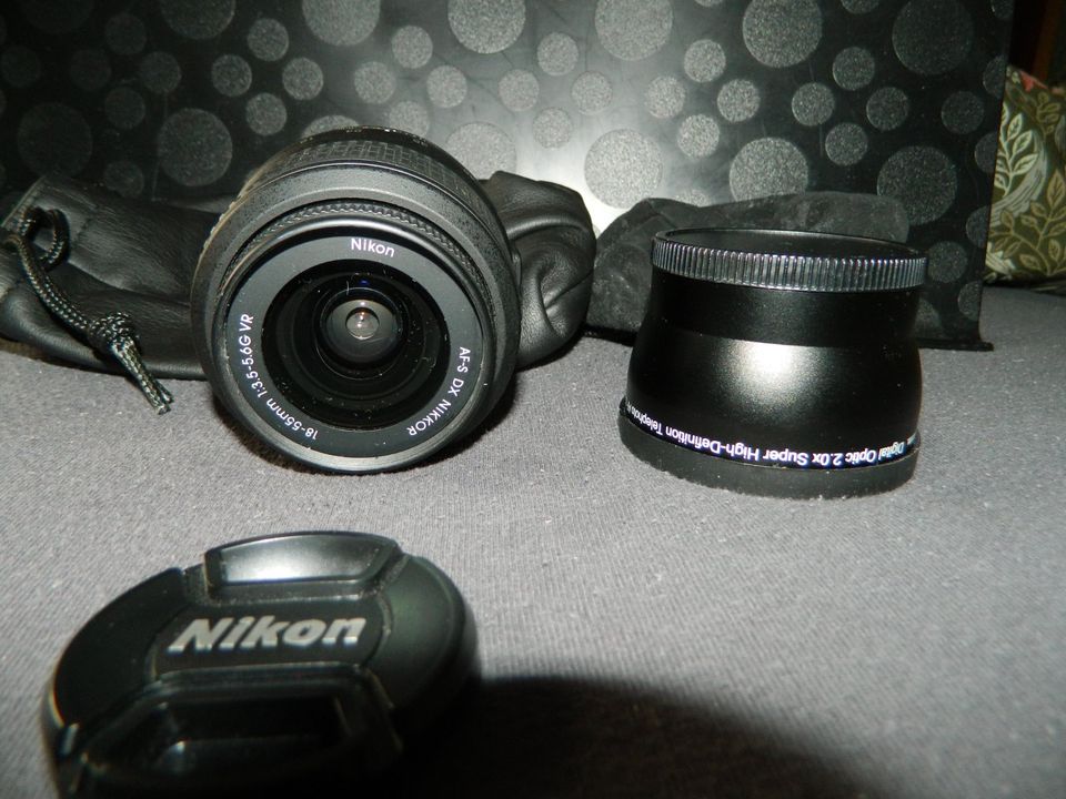 Nachlass:Nikon Objektiv 18x55mm+Richarm Digital Optic 2.0x in Wetter (Ruhr)