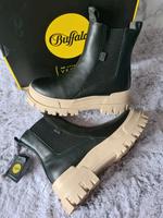 Buffalo Damen Elegante Stiefelette Stiefel schwarz beige weiß neu Bayern - Türkheim Vorschau