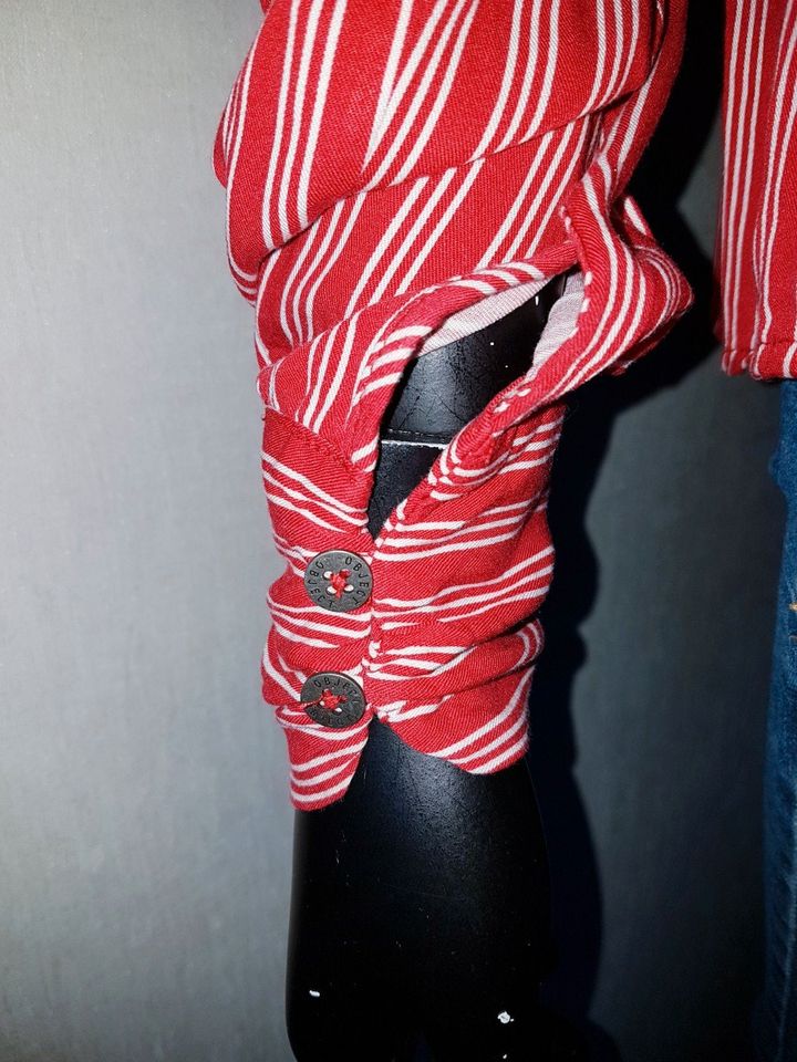 Lässige Bluse Tunika von .OBJEKT, Gr. 40, Rot Weiß Streifen in Rinteln