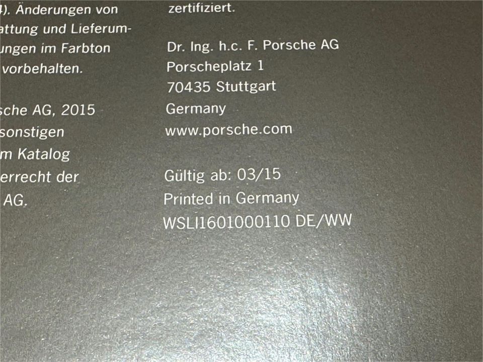 Porsche Prospekte  Der Exclusive Cayman Daten 2014/15//VB 34.-€* in Rüsselsheim