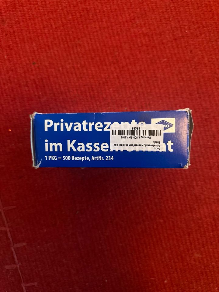 PKV Privatrezept Vordrucke im Kassenformat mit Wasserzeichen in Berlin