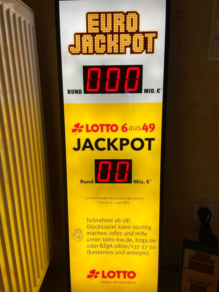 Lotto Jackpot Display Digital Neu in OVP in Eberdingen