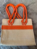 Strandtasche von Escada aus Bast mit Baumwolle, Orange Beige Berlin - Kladow Vorschau