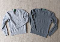 Set Pullover Benetton 134 Merinowolle grau Nürnberg (Mittelfr) - Mitte Vorschau