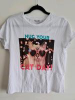 T-Shirt Shirt Katze Cat Clockhouse weiß bunt Kr. Dachau - Dachau Vorschau