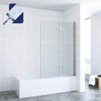 AQUABATOS® 110 x 140 cm Duschtrennwand für Badewanne Badewannenfa Berlin - Reinickendorf Vorschau