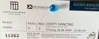2 Karten Dirty Dancing 28.6.24 Baden Baden Baden-Württemberg - Sinzheim Vorschau