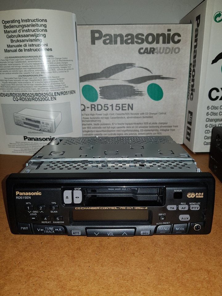 Panasonic Autoradio RD515EN mit 6-fach CD- Wechsler + Lautsprech. in Calberlah