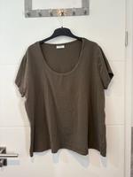 C&A Jersey-Shirt Gr.56/58 braun kurzarm Basic-Shirt Hessen - Gernsheim  Vorschau