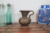 Mid Century Brutalismus Bronze Vase 1960s Brutalist Design Niedersachsen - Melbeck Vorschau