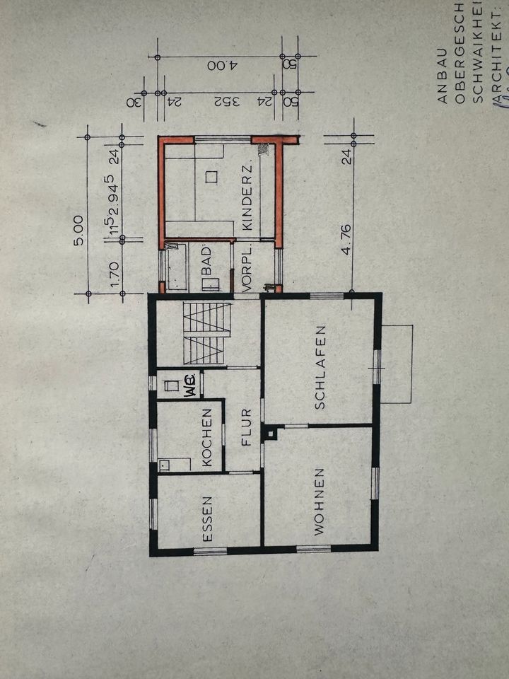 Seltene Gelegenheit in Schwaikheim, Einfamilienhaus mit 9 Zimmer und ca. 177 qm Wohnfläche,ca. 177 qm Wohnfläche, Garage + PKW-Stellplatz! in Schwaikheim