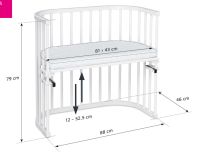 babybay Beistellbett Comfort, weiß, 89x45cm Niedersachsen - Neustadt am Rübenberge Vorschau