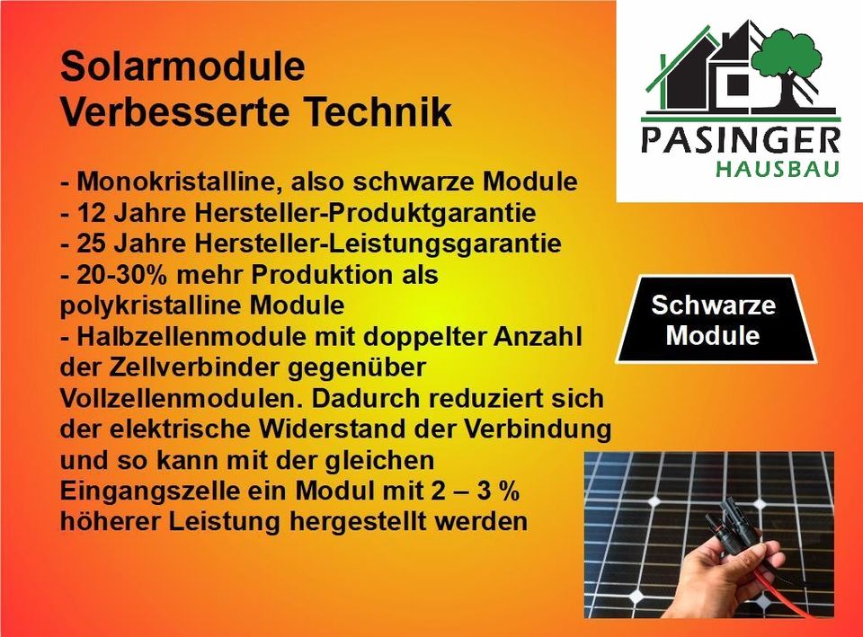 E-Auto Spezial: 8x Module 410Wp, LiFePO4-Batterien 5,12kWh, Hybrid 5.000W, Wallbox 230V in Marktredwitz