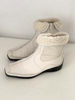 GABOR Leder Stiefelette 39 6 Lammfell weiß Boots Stiefel Bayern - Rain Niederbay Vorschau