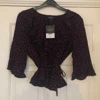 Topshop Petite 36 Cropped Bluse Top Peplum Baden-Württemberg - Ulm Vorschau