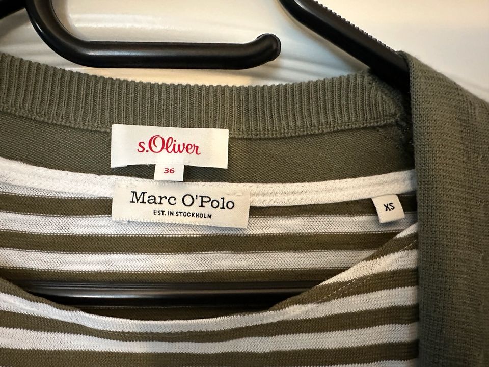 TShirt Marc o’Polo, Strickjacke s’Oliver olivgrün, S, neu in Kaltenkirchen