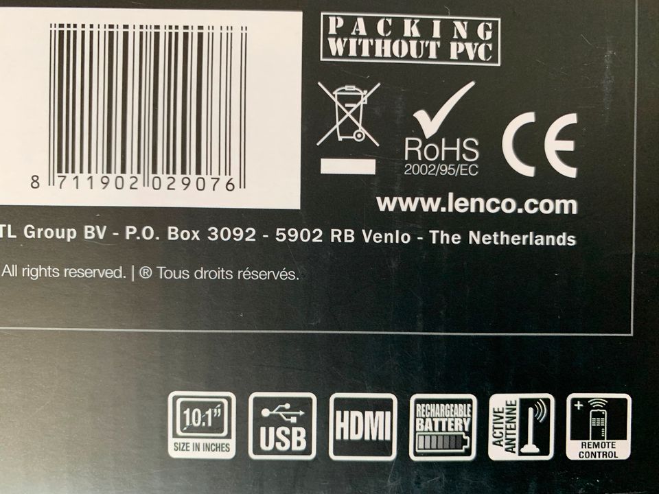 Lenco Portable TV 10,1 in Hamburg