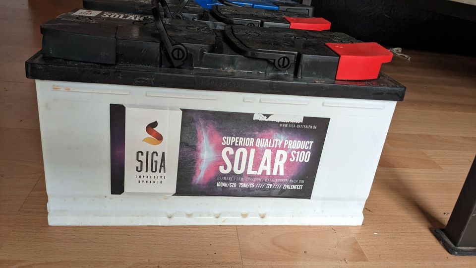 SIGA Solar S100 100AH-C20 12V Batterie-Blei-Säure-Batterie 4 Stüc in  Leipzig - Sellerhausen-Stünz