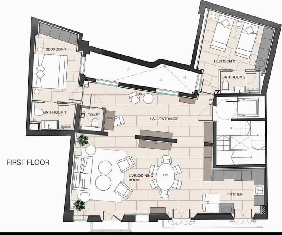 Luxuriöses Wohnung mit MeerBlicl-Terrasse in Palma - Carrer d’En Morei,  Top-Ausstattung, haustierfreundlich in Düsseldorf