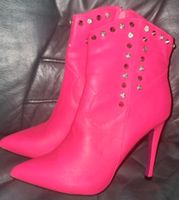 Neue neon pinke Stiefeletten   Gr. 38 Niedersachsen - Westoverledingen Vorschau