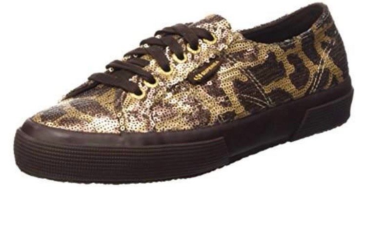 Superga Schuhe Sneaker Sommer Glitzer bronze Pailletten 37 in Horneburg