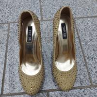 High Heels goldene Schuhe Glitzer 11cm Gr.39 Bayern - Neumarkt i.d.OPf. Vorschau