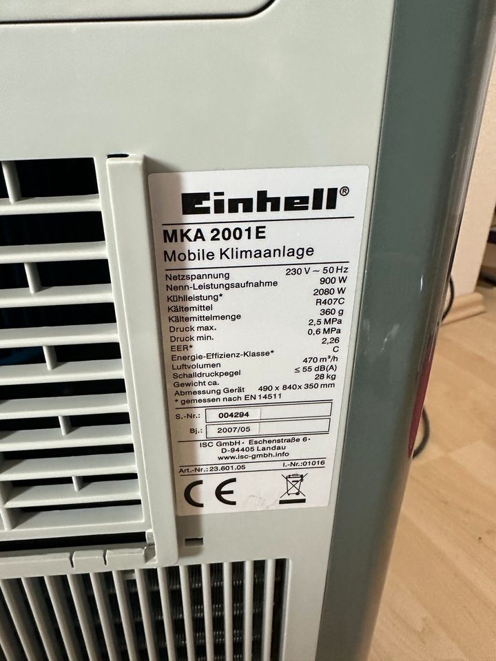 Einhell Mobile Klimaanlage MKA 2001 E in Nordrhein-Westfalen - Mülheim  (Ruhr) | Weitere Haushaltsgeräte gebraucht kaufen | eBay Kleinanzeigen ist  jetzt Kleinanzeigen
