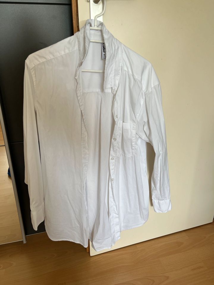 Damen Bluse takko weiß S 36 lange Bluse Hemd Shirt in Gunzenhausen