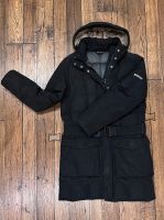 Woolrich Mantel schwarz mit Kapuze und Gürtel Bayern - Hauzenberg Vorschau