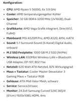 Kiebel Viper V Gaming-PC-Komplettsystem, ARGB-Beleuchtung Sachsen - Chemnitz Vorschau
