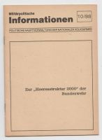 Militärpolitische Informationen 10/88 Bundeswehr Heeresstruktur Sachsen-Anhalt - Bad Kösen Vorschau