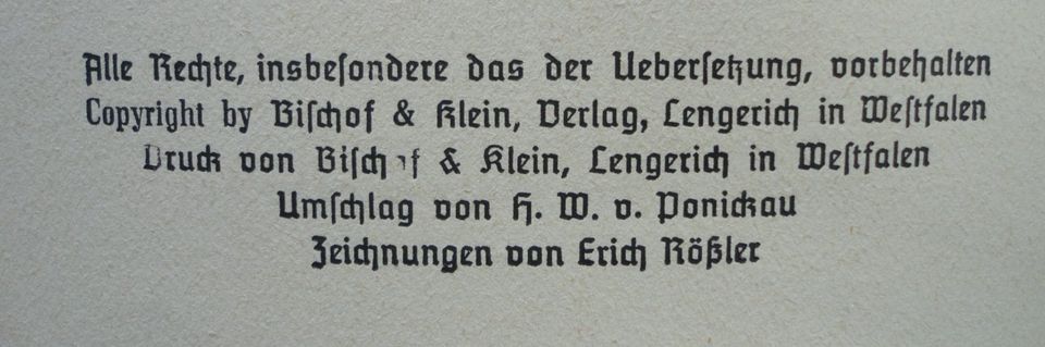11 ALTE KINDER UND JUGENDBÜCHER VON FRIEDRICH KIPP  1935. in Dülmen