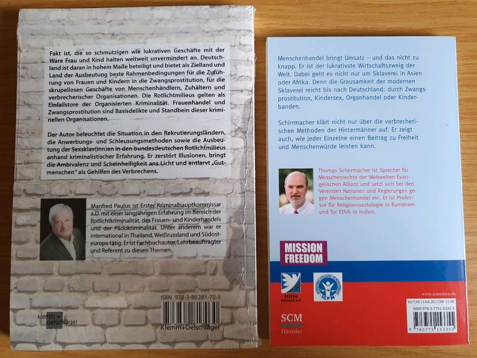 2 Bücher Thema Menschenhandel/Organisierte Kriminalität in Magstadt