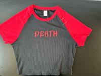 Shein top Bauchfrei rot/schwarz Gr.S/36 Hessen - Fürth Vorschau